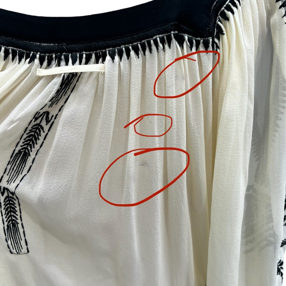 JEAN PAUL GAULTIER SILK CREAM & BLACK EMBROIDERED INSPIRED BY UKRAINE DRESS - Picture 13 of 16